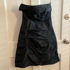 SELECTION by S. Oliver Black Lightly Ruched Strapless Dress, Size 6